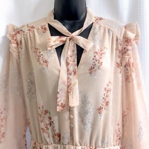 Floral Chiffon Dress size US 10